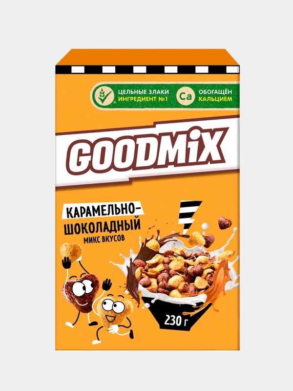 Готовый завтрак GOODMIX Карамель-шоколад, 230 г