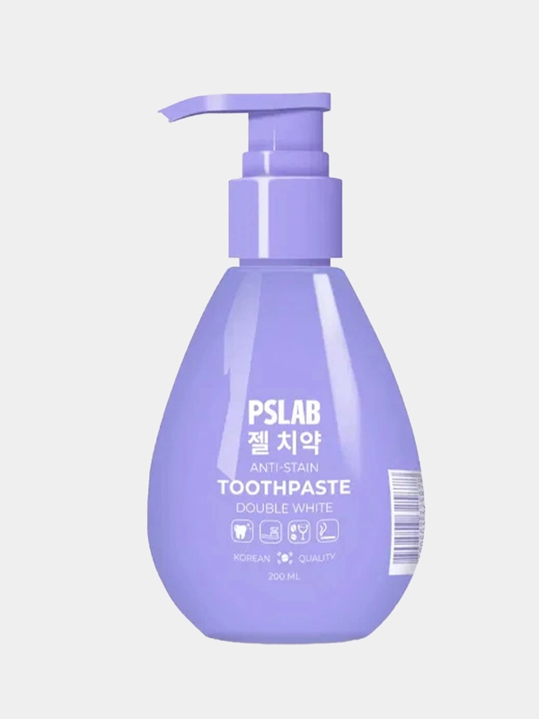 Отбеливающая зубная паста PSLAB DOUBLE WHITE, 200 мл