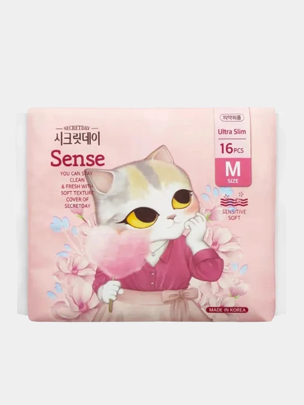 Прокладки SECRET DAY Sense, M, 16 штук