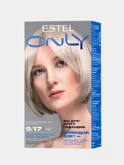 Стойкая краска-гель для волос ESTEL ONLY, блондин, пепельно-коричневый