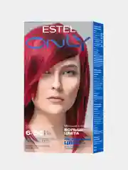 Стойкая краска-гель для волос ESTEL ONLY, Тёмно-русый ,красно-фиолетовый