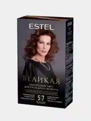 Стойкая крем-краска для седых волос ESTEL ВЕЛИКАЯ, светлый шатен, коричневый