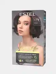 Стойкая крем-гель краска для волос ESTEL COLOR Signature, горький шоколад, тон 6/76