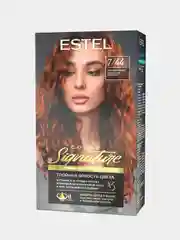 Стойкая крем-гель краска для волос ESTEL COLOR Signature "Морской коралл", 7/44