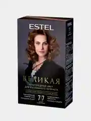 Стойкая крем-краска для седых волос ESTEL "Великая", 7/7, русый, коричневый