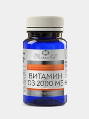 БАД к пище Mirrolla Витамин D3, 2000 МЕ, 100 таблеток