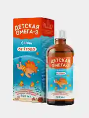 Детская Омега-3 "Кук Ля Кук", со вкусом банана, 100 мл