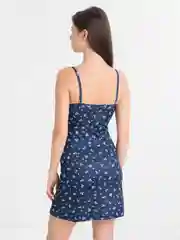 Индиго платье женское короткое / сарафан / сорочка, размеры 42,44,46