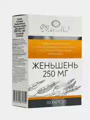 БАД к пище Mirrolla "Женьшень", 250 мг, 30 капсул
