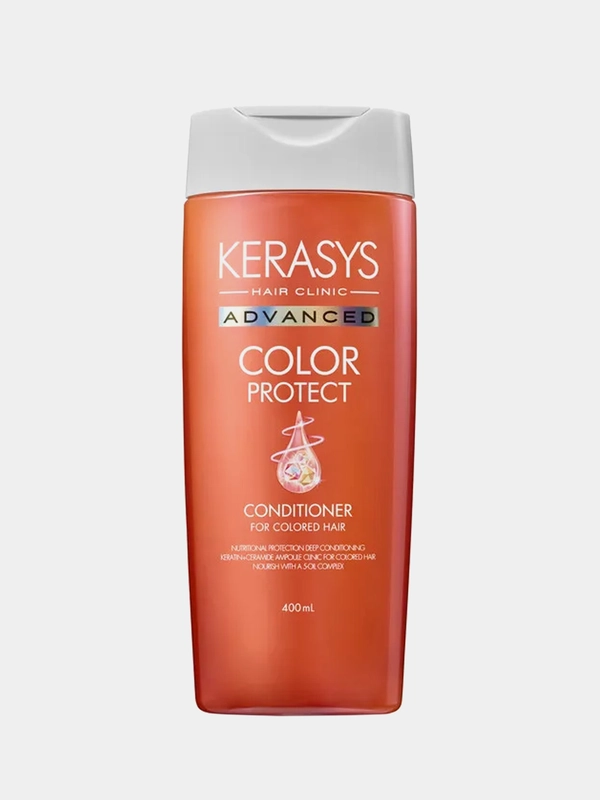 Ампульный Кондиционер - бальзам Kerasys с церамидными и кератиновыми Защита цвета 400мл