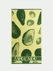 Полотенце махровое банное 50х90 см 100% хлопок 460 гр/м2 зеленый Cleanelly Fruits Авокадо