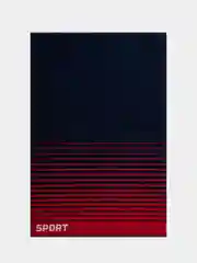 Полотенце махровое банное 100х150 см 100% хлопок 460 гр/м2  синий Cleanelly Sport Спорт
