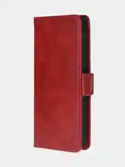 Алый чехол-книжка для Tecno Pova 6 Neo из высококачественной искусственной кожи