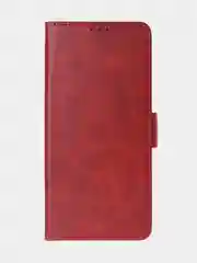 Алый чехол-книжка для Tecno Pova 6 Neo из высококачественной искусственной кожи