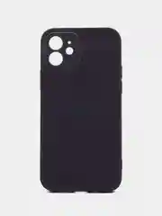 Индиго силиконовый чехол для iPhone 12, со стеклянной панелью