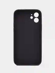 Индиго силиконовый чехол для iPhone 12, со стеклянной панелью