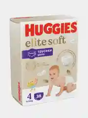 Подгузники трусики Huggies Elite Soft 9-14кг, 4 размер, 38шт
