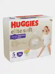Подгузники трусики Huggies Elite Soft 12-17кг, 5 размер, 34 шт