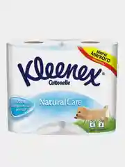 Туалетная бумага белая Kleenex Natural Care, 3 слоя, 4 рулона