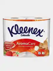 Туалетная бумага Kleenex "Сочная клубника", 3 слоя, 4 рулона