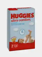 Подгузники Huggies Ultra Comfort для мальчиков 5-9кг, 3 размер, 78шт