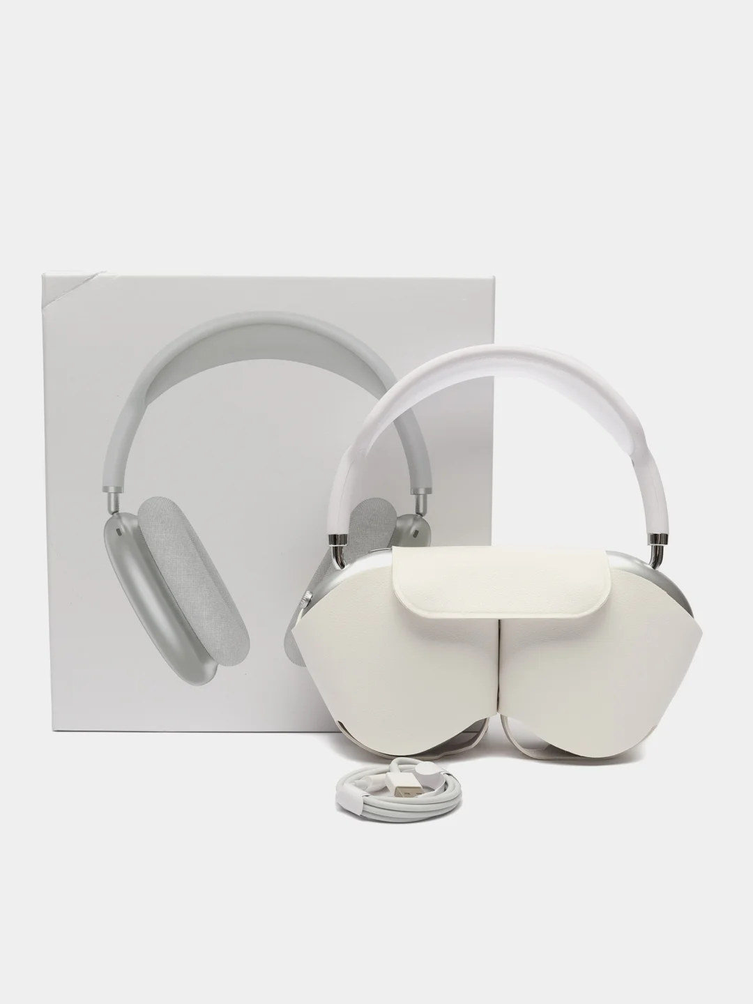 AirPods Max lux наушники с Bluetooth, AUX с магнитными подушками, анимацией шумоподавление