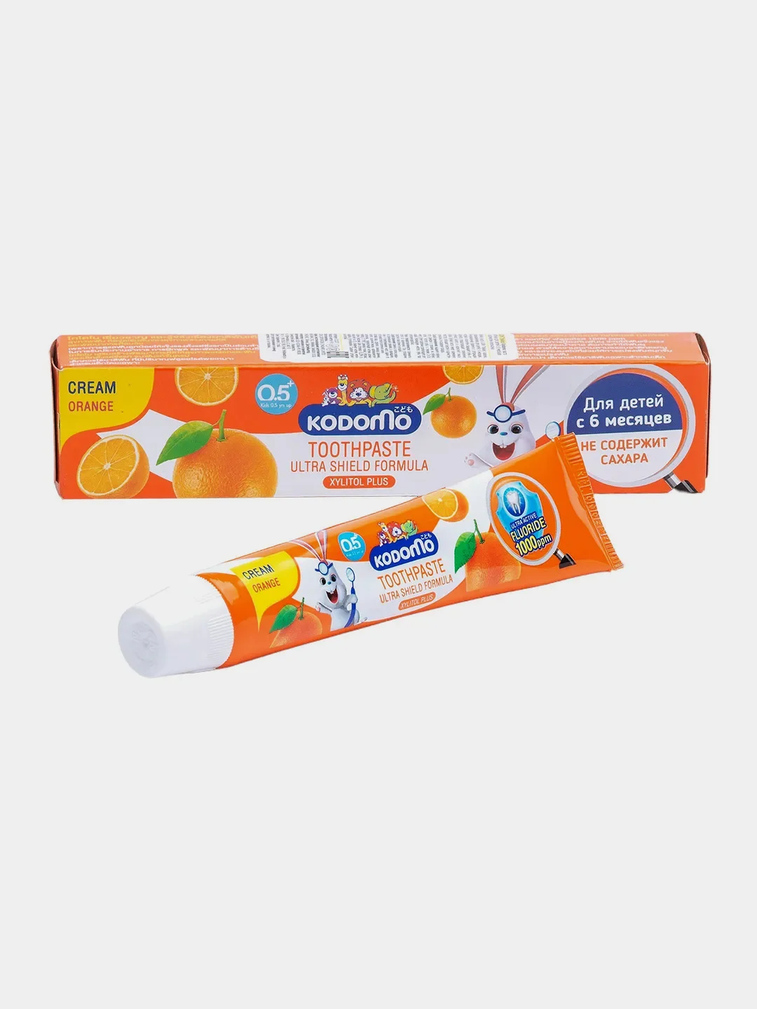 Паста зубная LION Kodomo, для детей с 6 месяцев, с ароматом апельсина, 40 г