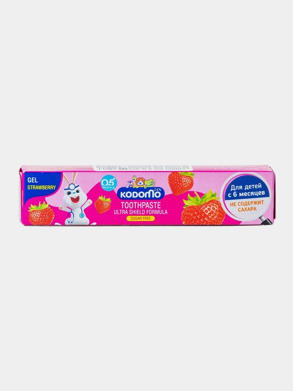 Паста зубная Japonica LION Kodomo, гелевая, с 6 месяцев, с ароматом клубники, 40 г