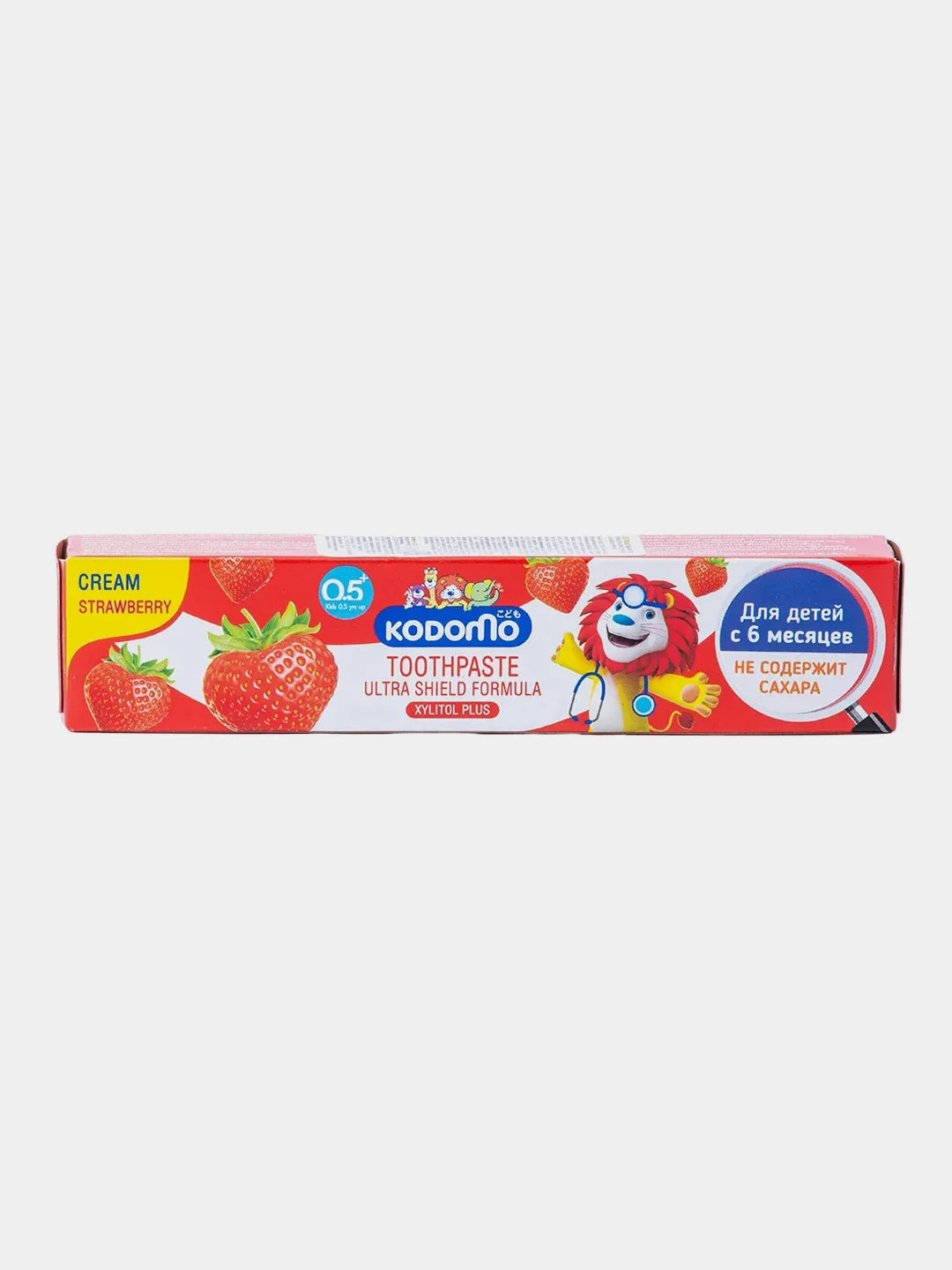 Паста зубная Japonica LION Kodomo, для детей с 6 месяцев, с ароматом клубники, 40 г