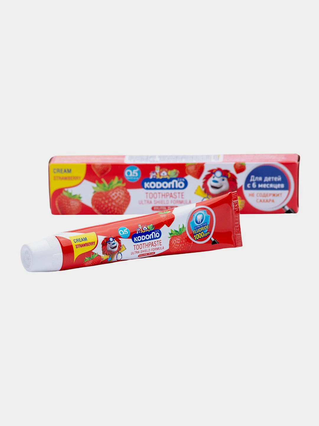 Паста зубная Japonica LION Kodomo, для детей с 6 месяцев, с ароматом клубники, 40 г