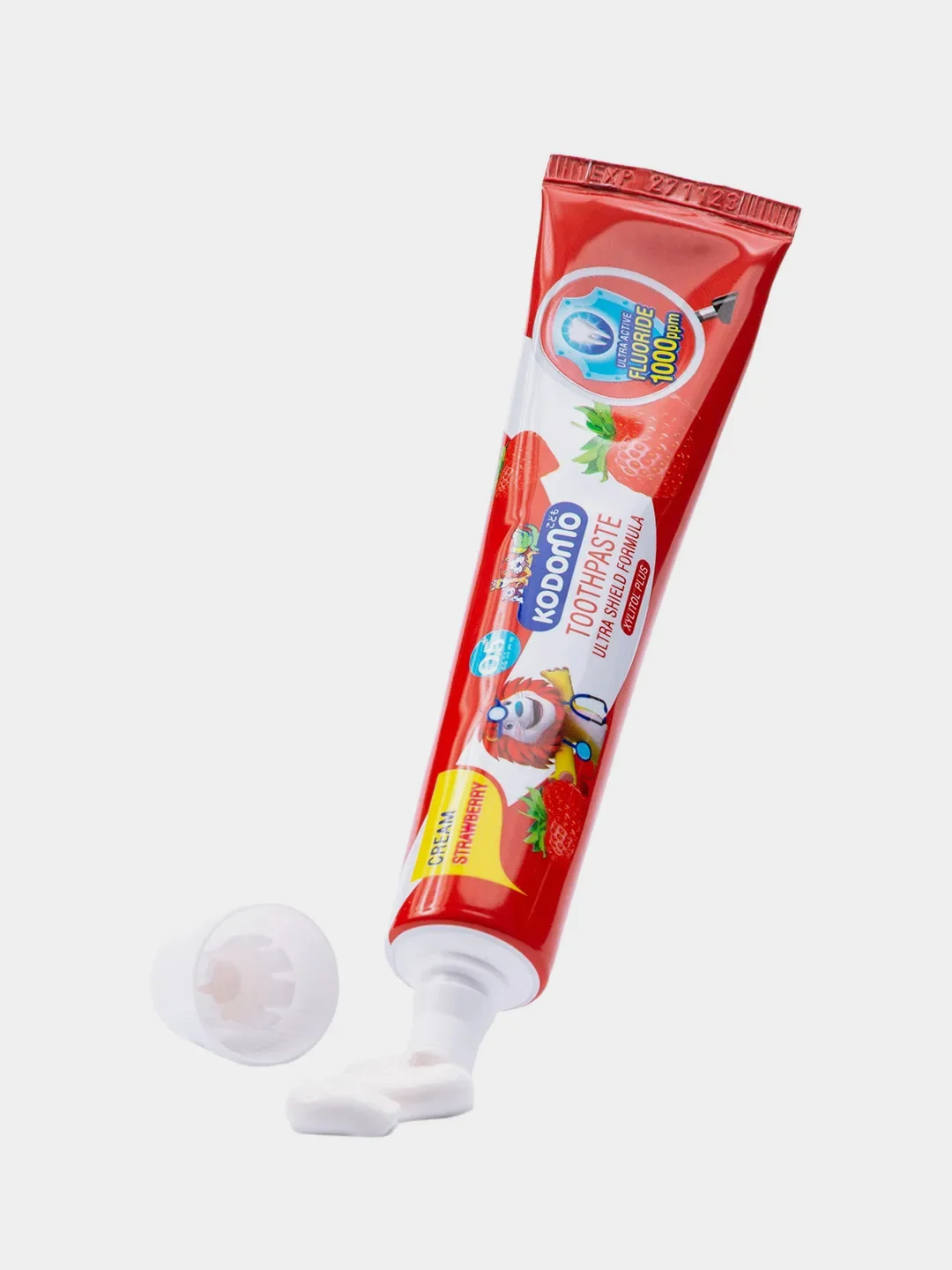 Паста зубная Japonica LION Kodomo, для детей с 6 месяцев, с ароматом клубники, 40 г