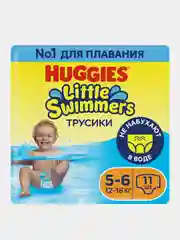 Подгузники трусики Huggies Little Swimmers для плавания 12-18кг, 5-6 размер, 11шт
