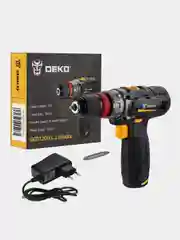 Аккумуляторная дрель-шуруповерт DEKO GCD12DU3 Li-Ion, со съемным патроном, 32 Нм, 1х1.5 Ач