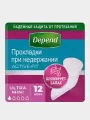 Прокладки DEPEND Ultra Mini для женщин, 12 шт.