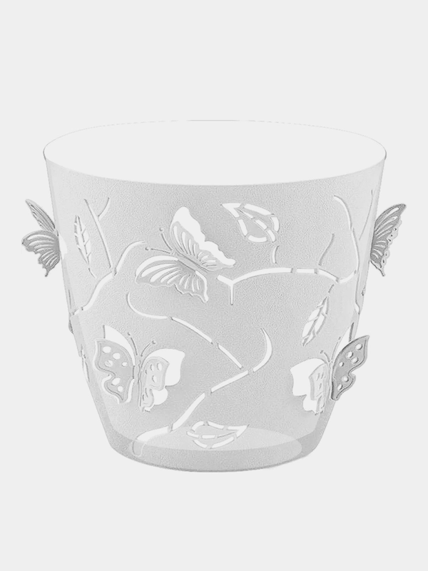 Горшок для орхидей Plast Team Butterflies, со вставкой, с дренажными отверстиями, 2,5 л