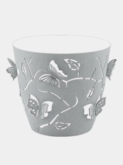 Горшок для цветов Plast Team Butterflies, 1,4 л, D145 мм, круглый, серый шторм