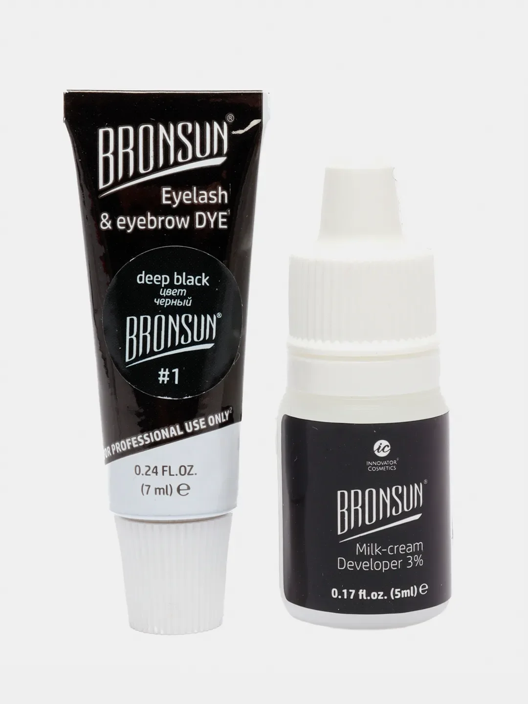 Набор для домашнего окрашивания ресниц и бровей Bronsun 6 цветов