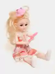 Коралловый кукла с аксессуарами / Шарнирная кукла 25 см / 3D глаза / Кукольный набор