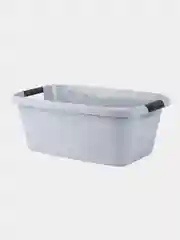 Таз Plast Team LICA, с ручками, прямоугольный, 30 л, серый шторм