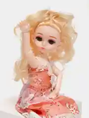 Коралловый кукла с аксессуарами / Шарнирная кукла 25 см / 3D глаза / Кукольный набор