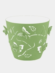 Горшок для цветов Plast Team Butterflies, 2,5 л, D175, круглый, цвет зеленое яблоко