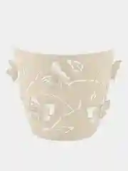 Горшок для цветов Plast Team Butterflies, круглый, молочный туман, 2,5 л, 176х176х164 мм