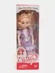 Сиреневый кукла с аксессуарами / Шарнирная кукла 25 см / 3D глаза / Кукольный набор