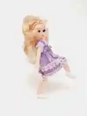 Серебряный кукла с аксессуарами / Шарнирная кукла 25 см / 3D глаза / Кукольный набор