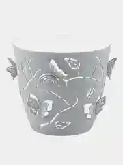 Горшок для цветов Plast Team Butterflies, круглый, серый шторм, 2,5 л, 176х176х164 мм