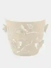 Горшок для цветов Plast Team Butterflies, круглый, молочный туман, 115х115х105 мм, 0,7 л