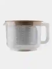Емкость для миксера Plast Team, мерная, с крышкой, шоколадный мокко, 2 л