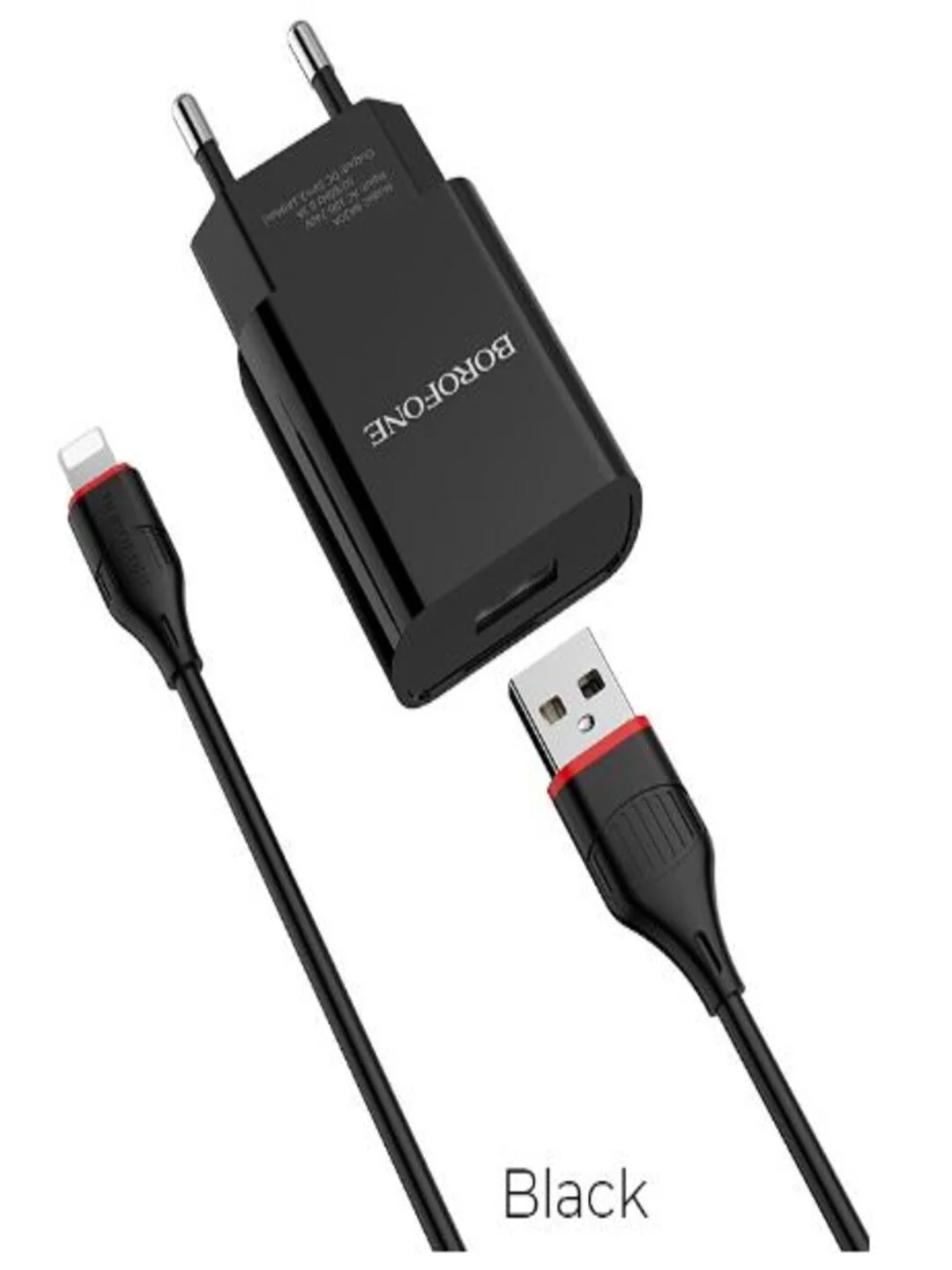 Сетевое зарядное устройство, Borofone для айфона и андроид, Type-C, быстрая зарядка