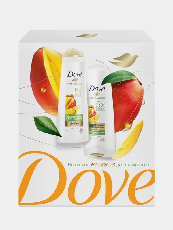 Подарочный набор Dove, шампунь 250 мл, бальзам 200 мл