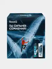 Набор Rexona Men "Сильнее Сомнений", дезодорант-спрей 150 мл, гель для душа 180 мл